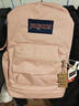 JANSPORT杰斯伯雙肩包輕便男背書(shū)包女學(xué)生校園電腦包 7ZNZ7N8 蜜蠟粉 曬單實(shí)拍圖