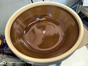 老式耐高溫酒精爐小火鍋爐子商用土缽干鍋專(zhuān)用鍋具家用陶瓷砂鍋煲 9#土菜缽【深】·棕色+復古三足爐 1500ml 曬單實(shí)拍圖