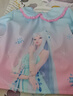 多妙屋兒童罩衣畫(huà)畫(huà)圍裙秋冬防水寶寶反穿衣女童飯兜23Y001冰公主M碼 曬單實(shí)拍圖