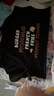唐獅男短袖T恤夏裝新款前胸背后圖文印花 黑色/一批 2XL 曬單實(shí)拍圖