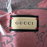 古馳（GUCCI）古馳圍巾 男女同款羊毛圍巾 長(cháng)款保暖圍巾 秋冬圍巾 灰粉色 灰粉色133483-3G200-1272 曬單實(shí)拍圖
