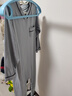 上寶麥春秋兒童連體睡衣加厚棉寶寶保暖睡袋家居服防踢男女童 灰藍130碼 曬單實(shí)拍圖