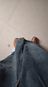 SWAMP AREA復古水洗男牛仔褲春秋寬松高街直筒休閑長(cháng)褲K006復古藍2XL 曬單實(shí)拍圖