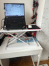 全品屋升降電腦桌站立辦公書(shū)桌顯示器升降支架臺式工作臺桌 【七檔手動(dòng)升降】-象牙白 健康辦公 曬單實(shí)拍圖