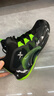 特步（XTEP）兒童童鞋戰眸男女童革網(wǎng)拼接透氣籃球鞋 黑/熒光電綠 37  曬單實(shí)拍圖