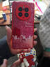 適用華為mate50Pro福袋馬閃粉水凝殼掛繩手機殼全包防摔保護套 紅色閃粉水凝殼-福袋馬+小馬掛繩 華為mate50Pro 曬單實(shí)拍圖