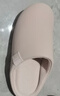 DMPD日式四季靜音拖鞋女軟底家用待客辦公室棉拖家居室內地板男士冬季 米白 25 cm M碼（適合38-39） 曬單實(shí)拍圖