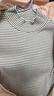 優(yōu)衣庫女裝羅紋條紋高領(lǐng)T恤/長(cháng)袖小高領(lǐng)內搭481026 00 白色 M /160/84A 曬單實(shí)拍圖