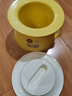 茶花（CHAHUA）塑料痰盂尿桶尿盆兒童尿壺坐便器加厚帶蓋嬰兒便盆男女寶寶馬桶 新品黃色_1個(gè) 曬單實(shí)拍圖