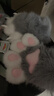 耀超貓爪手套    超萌毛絨獸爪手套cosplay手套柔軟可穿戴貓娘指甲吱 灰色吱吱叫 帶指甲兩只裝 曬單實(shí)拍圖