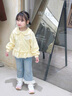 班喜迪女童外套春裝2026新款女寶寶洋氣可愛(ài)開(kāi)衫公主上衣兒童春季小童裝 黃色 100 曬單實(shí)拍圖