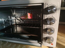 德?tīng)柛Γ―erpu）48L升家用商用多功能小型電烤箱 6管加熱獨立控溫轉叉發(fā)酵大容量私房烘焙蛋糕面月餅包烤雞鴨魚(yú) 銀色高配款 48L 曬單實(shí)拍圖