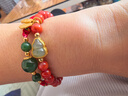 建祿南紅瑪瑙手串女士和田玉葫蘆手鏈本命年首飾生日母親節禮物送媽媽 福牌南紅瑪瑙福祿串珠+證書(shū)禮盒 曬單實(shí)拍圖