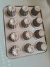 學(xué)廚12連可露麗黃油年糕模具 梅花小蛋糕蘑菇面包布丁瑪德琳烘焙烤盤(pán) 曬單實(shí)拍圖