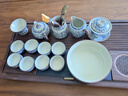 不拙汝窯茶具整套高檔功夫茶具辦公用家庭用青花瓷蓋碗14入泡茶套裝 曬單實(shí)拍圖