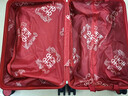 掌金者紅色拉桿箱結婚陪嫁行李箱新娘婚嫁蜜月婚禮嫁妝箱拉鏈密碼旅行箱 紅色款 拉鏈 22英寸 【短途蜜月出行箱子】 曬單實(shí)拍圖