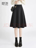 她池高腰中長(cháng)裙2025秋冬新款女裝時(shí)尚簡(jiǎn)約通勤百褶半身裙 曬單實(shí)拍圖