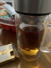 京東京造 茶杯 雙層玻璃茶水分離泡茶咖啡杯子帶把手大容量500ml 曬單實(shí)拍圖