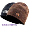 北面羽王雙面帽男女冬季加絨針織包頭毛線(xiàn)帽防寒秋冬護耳騎行保暖加厚帽 橘色 曬單實(shí)拍圖