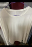 ubras【升級小奶皮肌底衣】修身打底女裝保暖打底衫內搭親膚顯瘦上衣 圓領(lǐng)-純白色 M 曬單實(shí)拍圖