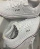斐樂(lè )（FILA）官方男鞋圓盾板鞋網(wǎng)球文化鞋子透氣運動(dòng)鞋休閑鞋 標準白-CD 42.5 曬單實(shí)拍圖