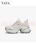 他她（TATA）/他她2026春商場(chǎng)同款時(shí)尚休閑百搭女老爹鞋 米/銀（單里） 37 曬單實(shí)拍圖