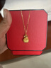 中國黃金（CHINA GOLD）福袋黃金項鏈女錢(qián)袋子足金吊墜婦女節38女神節禮物母親節 （金重約2.6g）配足金鏈 曬單實(shí)拍圖