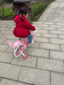 永久兒童自行車(chē)3-8歲小孩腳踏單車(chē)寶寶中大童女孩公主款童車(chē) 【升級-白胎】小貓粉+護具禮包 14寸 曬單實(shí)拍圖