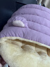 樂(lè )優(yōu)派貓窩保暖冬季半封閉式四季通用柔軟狗窩寵物窩貓屋小熊窩-紫色M碼 曬單實(shí)拍圖