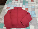鴨鴨（YAYA）冬季女式羽絨服短款純色立領(lǐng)防風(fēng)保暖修身糖果色羽絨服女 曬單實(shí)拍圖