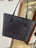 蔻馳女包包奢侈品女士大牌輕奢手提包托特包大號情人節禮物 黑灰色CV976QBMI5 曬單實(shí)拍圖