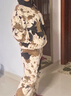 雅鹿韓版新款可外穿秋冬雪花絨女士睡衣家居服寬松大碼加厚法蘭絨套裝 NSJLY-KS250焦糖奶咖立領(lǐng)拉鏈女 XL 【建議120-135斤】 曬單實(shí)拍圖