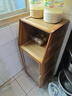竹藝佳咖啡機餐邊柜廚房窄邊儲物柜置物客廳茶水柜沙發(fā)邊角柜收納小尺寸 單門(mén)款 茶色-長(cháng)虹門(mén)【中古風(fēng)】 曬單實(shí)拍圖