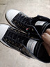 狄德拉大碼41-43頭層牛皮高幫鞋女春季真皮百搭厚底休閑鞋軟底運動(dòng)板鞋 809-8黑色單里 37 (235mm) 標準碼 曬單實(shí)拍圖