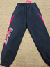 李寧（LI-NING）童裝兒童運動(dòng)褲子男女小大童新年款束腳加絨親膚衛褲160YKLW047-1 曬單實(shí)拍圖