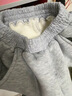 嘟嘟家男童褲子加絨冬裝兒童長(cháng)褲加厚冬款寶寶休閑褲女童運動(dòng)褲保暖洋氣 麻灰色 120 曬單實(shí)拍圖