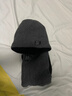 恒源祥純羊毛加絨針織毛線(xiàn)帽2025新款冬季戶(hù)外套頭韓版防風(fēng)加厚男帽子圍 【騎車(chē)保暖套裝】黑色【圍脖+帽子】 曬單實(shí)拍圖