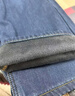 拉夏貝爾女士牛仔褲加絨加厚2025秋冬新款高腰遮胯顯瘦百搭直筒褲 曬單實(shí)拍圖
