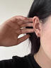 戚小米s999純銀耳環(huán)女耳圈耳骨釘養耳洞耳骨環(huán)高級感素圈耳扣耳釘耳飾男 999足銀10mm耳環(huán)一對 【適合耳骨和小耳垂佩戴】 曬單實(shí)拍圖
