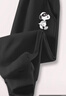 史努比（SNOOPY）童裝兒童褲子男童衛褲中大童運動(dòng)褲春裝 大笑/黑色 130 曬單實(shí)拍圖