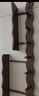 津盼波浪掛衣鉤玄關(guān)墻壁掛鉤入戶(hù)臥室門(mén)后免打孔置物架子衣帽收納掛架 【茶色波浪層板款】八鉤 曬單實(shí)拍圖