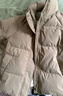 雪中飛短款羽絨服女時(shí)尚小個(gè)子休閑百搭舒適立領(lǐng)加厚保暖外套卡其色色 S 曬單實(shí)拍圖