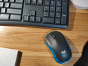 羅技（Logitech）MK275 鍵鼠套裝 無(wú)線(xiàn)鍵鼠套裝 辦公鍵鼠套裝 全尺寸 商務(wù)鍵鼠套裝 帶無(wú)線(xiàn)2.4G接收器 黑藍色 曬單實(shí)拍圖