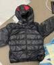 嘟嘟家兒童輕薄羽絨服冬裝新年紅色男童外套加厚女童冬季保暖上衣寶寶潮 黑色 100 曬單實(shí)拍圖