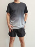 VICTORIATOURIST跑步運動(dòng)套裝男夏季健身衣服羽毛球訓練服速干衣冰絲短袖T恤短褲 曬單實(shí)拍圖
