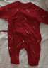 babylove【安心柔】新生兒系帶連體衣純棉衣服初生嬰兒新年衣服歲禧鱗光 曬單實(shí)拍圖