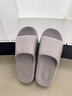 海瀾之家（HLA）拖鞋男士拖鞋夏季新款抗菌防滑室內家居家室內浴室沙灘情侶拖鞋女 大象灰 42-43 曬單實(shí)拍圖