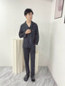 Charm Kendo睡衣男春秋款男士睡衣純棉薄款衣服長(cháng)袖長(cháng)褲家居服生日禮物送男友 深灰 XL (120-140) 曬單實(shí)拍圖