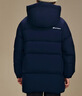 NEW BALANCE童裝兒童男女立領(lǐng)連帽中長(cháng)款羽絨服外套ND7PF4Z163 藏青色 130 曬單實(shí)拍圖