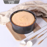 學(xué)廚 戚風(fēng)蛋糕模具 碳鋼烘焙模具 加高蛋糕坯子活底易清洗烘焙工具 黑色6寸加高活底易爬升 曬單實(shí)拍圖